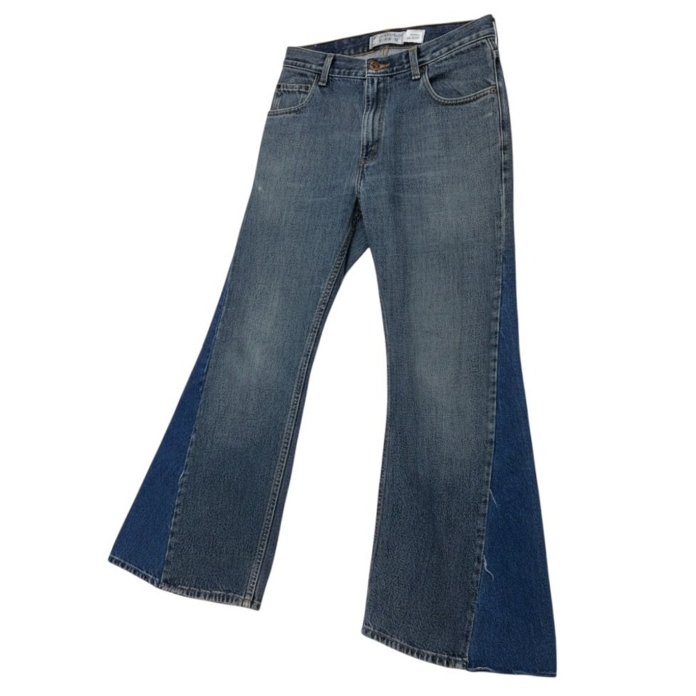 Levi Strauss Signature Jeans 30x30 Blue Women Custom Flare Reworked Denim *READ*